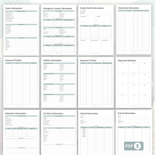 Household Binder Printable – The Ultimate Home Management Planner 🏠✨