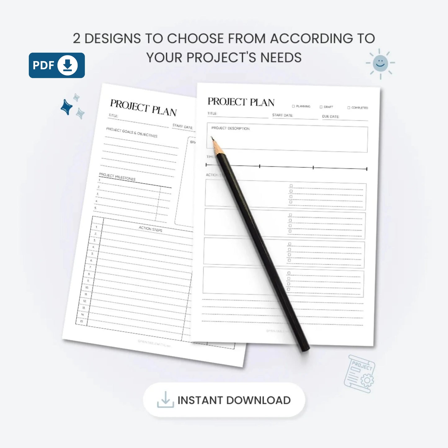 Project Planner Printable – Your Productivity Power Tool 🖊️✨