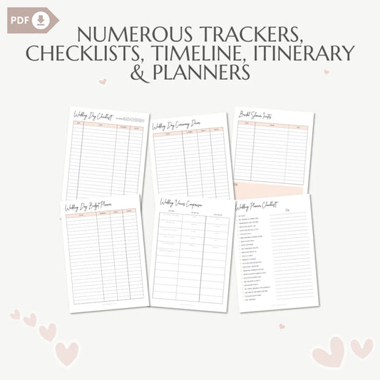 Wedding Planner Printable – Stay Organized and Stress-Free on Your Big Day 💍✨