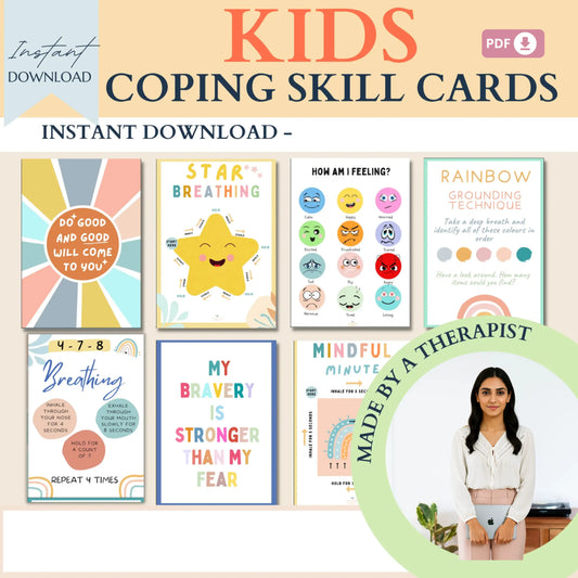 Kids Calming Corner Bundle – Printable Activities for Emotional Regulation, Breathing, and Relaxation