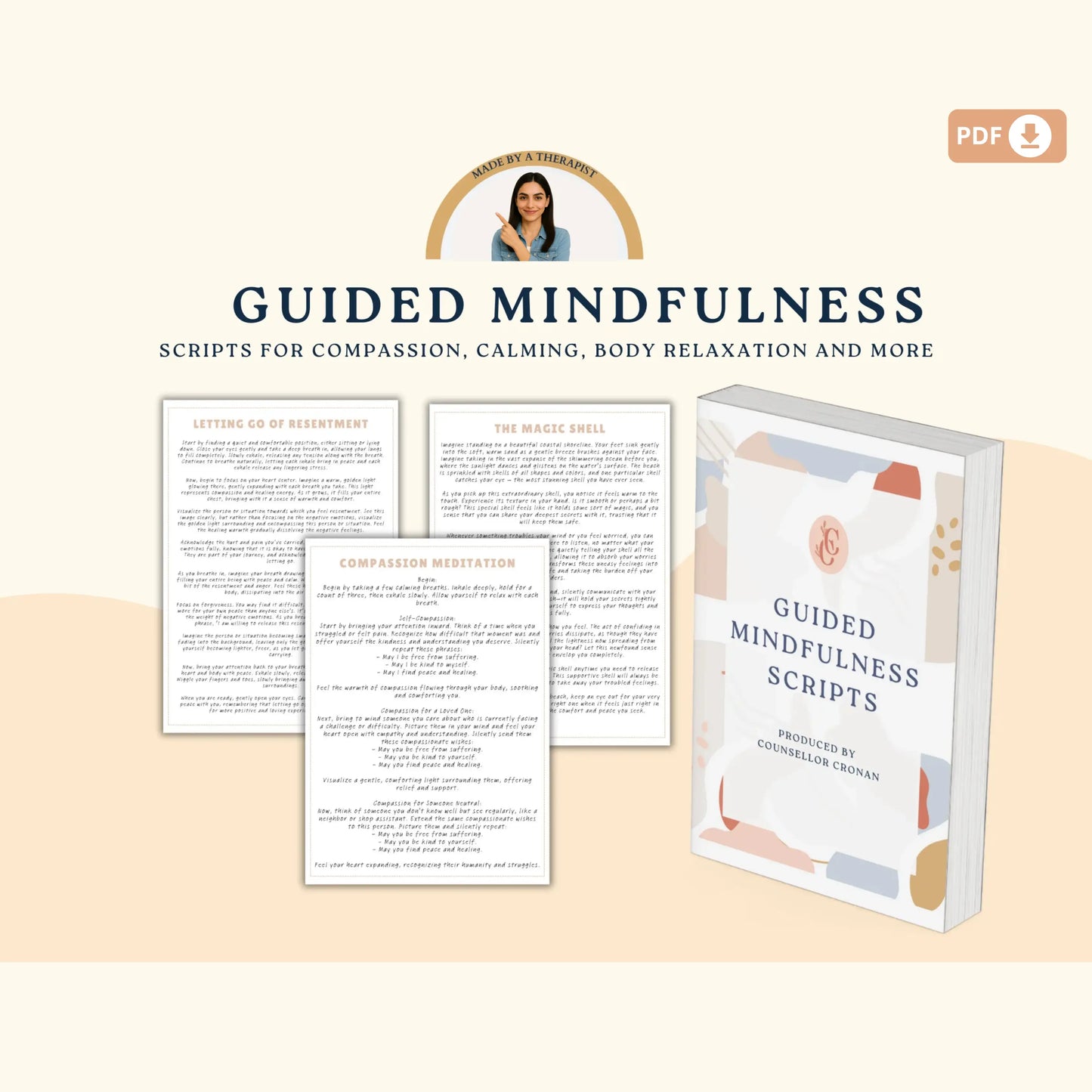 Mindfulness Bundle for Better Peace – Printable Meditations, Affirmations & Journals for Calm & Clarity