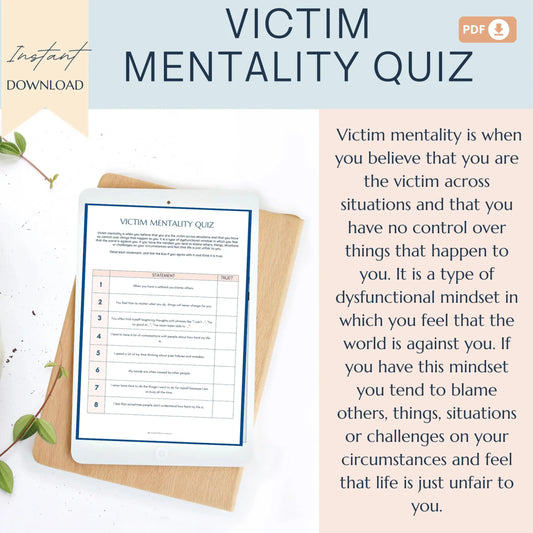 Victim Mentality Quiz – Explore, Reflect, and Shift Toward a Healthier Mindset