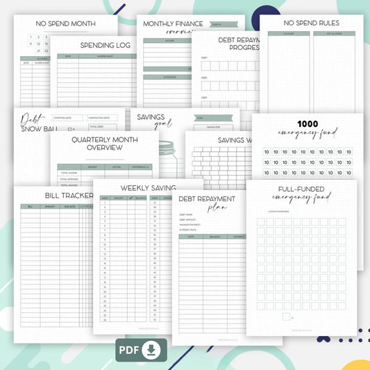 Bullet Journal – Finance & Savings Printable Planner 💰✨