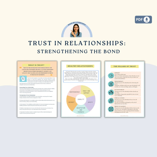 Couples Therapy Resource Bundle – Printable Worksheets & Communication Tools for Connection, Trust & Intimacy