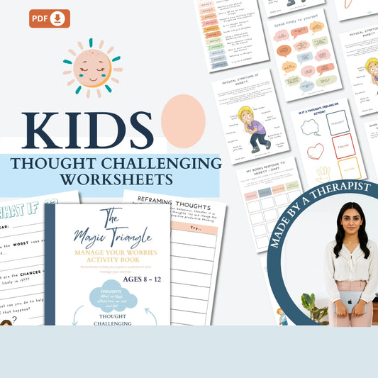 Kids Anxiety Toolbox – Printable Coping Tools, Activities & Breathing Exercises for Emotional Support