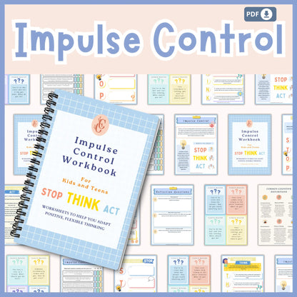 Counseling Workbook Bundle for Kids – 6 Printable Resources for Emotional Wellness, Executive Functioning & Self-Regulation