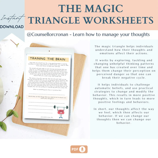Kids CBT: Thought Challenging Worksheets - Anxiety Relief