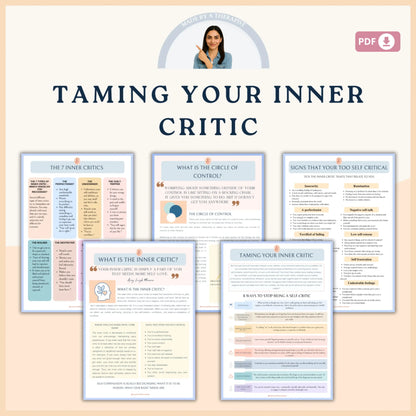 Inner Child Wounds Workbook Bundle – Printable Healing Worksheets for Reparenting, Attachment Repair & Emotional Recovery
