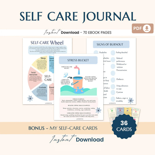 Therapy Worksheet Bundle – Mental Wellness Tools for Anxiety, Boundaries, Self-Care, and Trauma Recovery