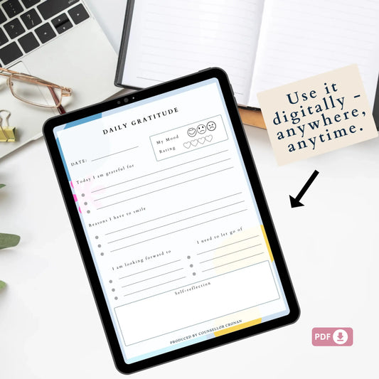 Gratitude Workbook – Printable Find Your Happiness Worksheets for Daily Reflection & Emotional Wellness