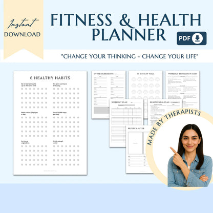 Ultimate ADHD Planner Bundle – Comprehensive ADHD Journal for Productivity, Life Management, and Self-Care