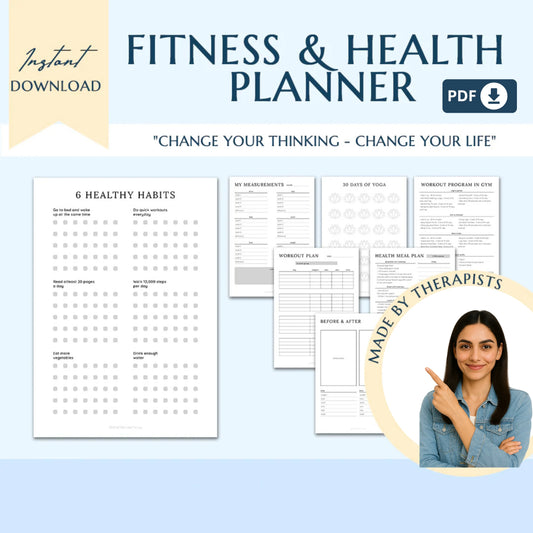 Ultimate ADHD Planner Bundle – Comprehensive ADHD Journal for Productivity, Life Management, and Self-Care