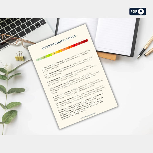 Overthinking Workbook – Printable Wellness Kit for Personal Growth, Mindfulness & Decision-Making Confidence