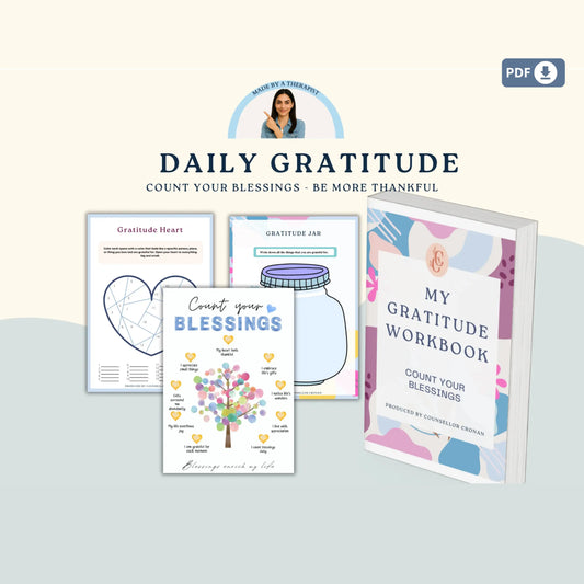 Depression Bundle – Printable Worksheets for Self-Awareness, Growth Mindset & Mental Health Support