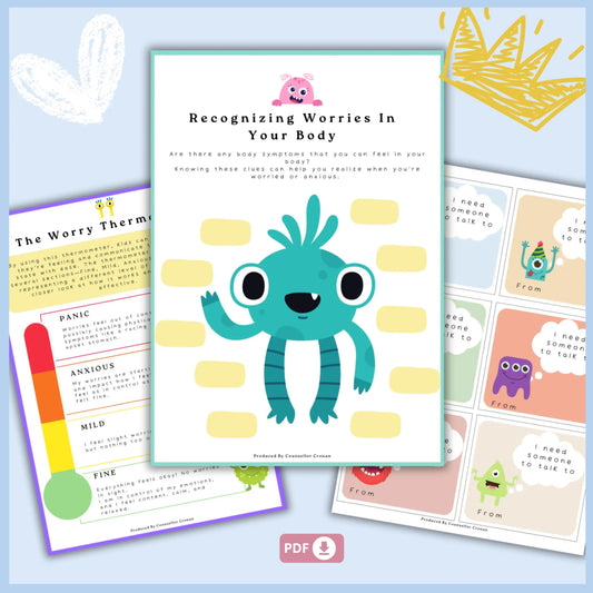 Worry Monsters – Anxiety Coping Skill Tool for Kids