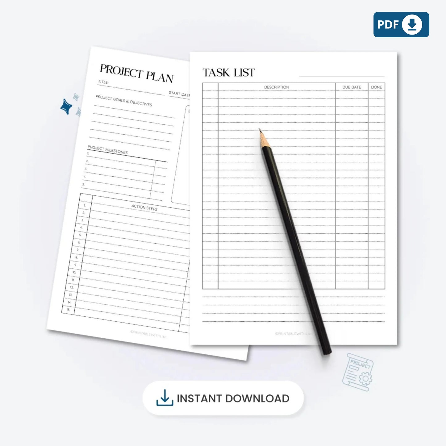 Project Planner Printable – Your Productivity Power Tool 🖊️✨