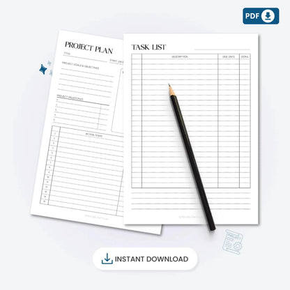 Project Planner Printable – Your Productivity Power Tool 🖊️✨