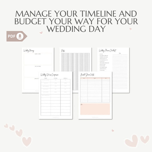 Wedding Planner Printable – Stay Organized and Stress-Free on Your Big Day 💍✨