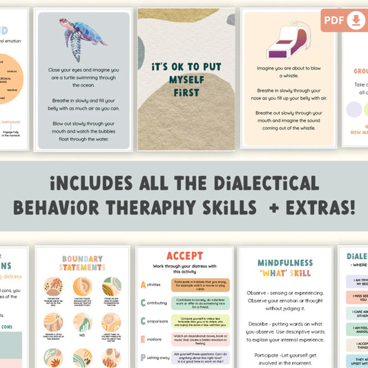 DBT Coping Skills Cards – Your Path to Peace, Regulated Emotions, and a Successful Life