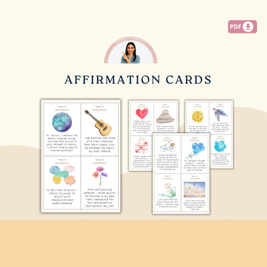 Grief and Loss Resource Bundle – Printable Healing Worksheets, Mindfulness Tools & Emotional Support Activities