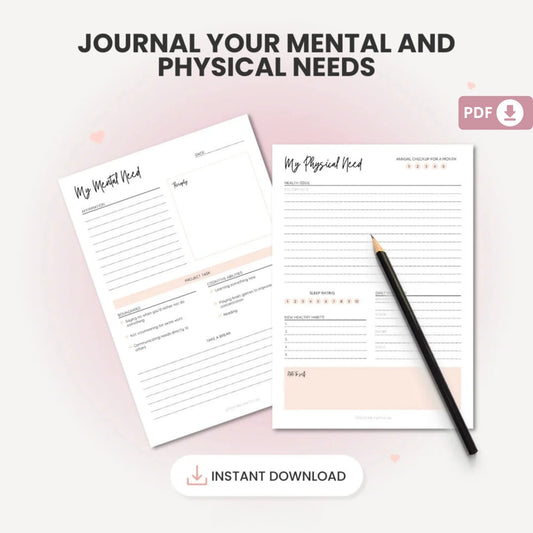 Self-Care Planner Printable – A Journey to Self-Love and Mental Wellness 💖✨