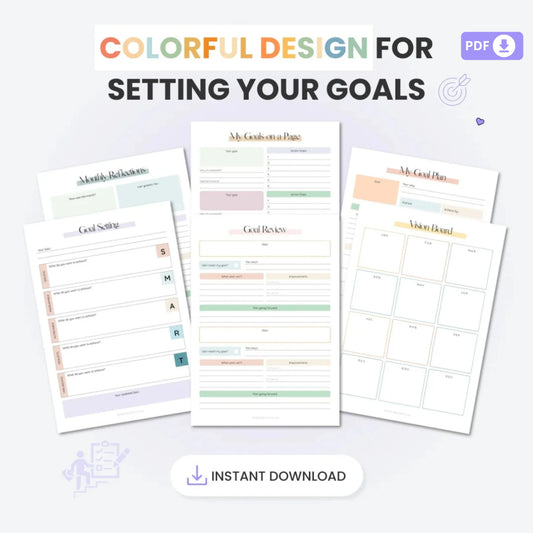 Ultimate Goal Planner Kit – SMART Goal Setting, Trackers, and Productivity Tools 🎯✨