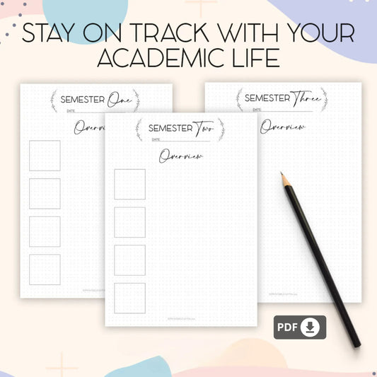 Bullet Journal Student Planner Printable – Stay Organized and Productive 📚✨