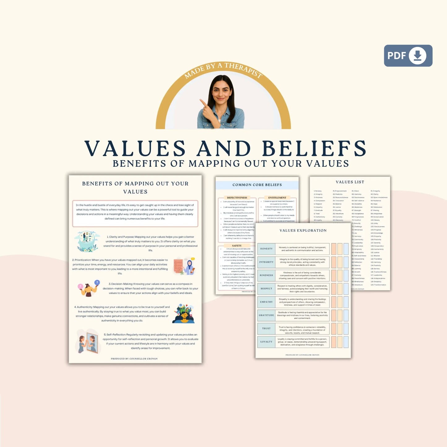 Couples Therapy Resource Bundle – Printable Worksheets & Communication Tools for Connection, Trust & Intimacy
