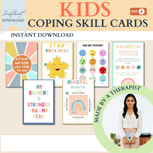 Kids Anxiety Toolbox – Printable Coping Tools, Activities & Breathing Exercises for Emotional Support