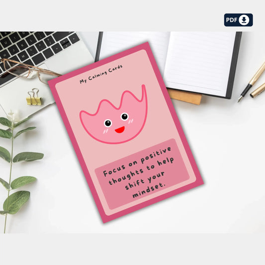 Kids Self-Regulation Calming Cards – 36 Printable Tools for Mindfulness, Coping & Emotional Balance