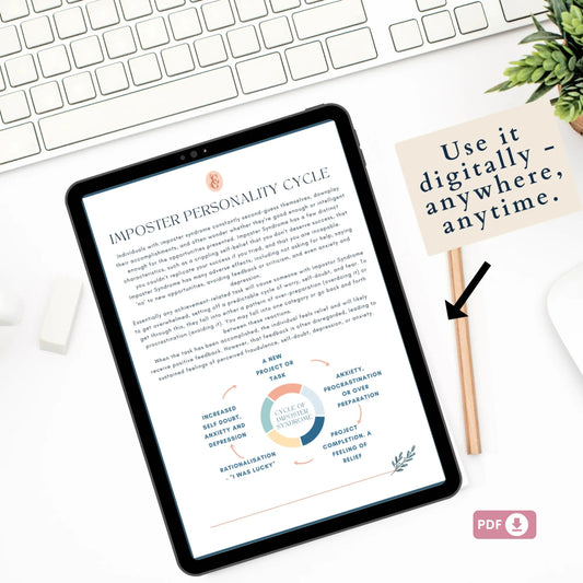 Imposter Syndrome Workbook – Printable Guide to Overcome Self-Doubt, Build Confidence & Embrace Your Success