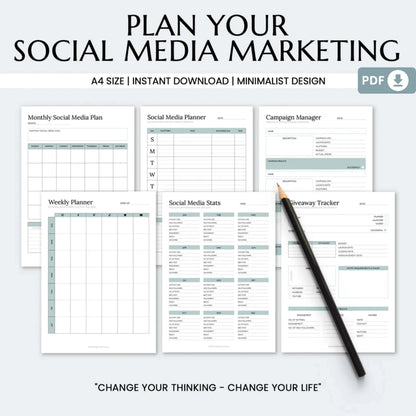 2025 Business Planner Printable Bundle – The Ultimate Tool for Small Business Success 📈✨