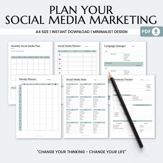 2025 Business Planner Printable Bundle – The Ultimate Tool for Small Business Success 📈✨