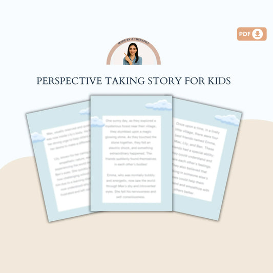 Walking in Their Shoes – Perspective Taking & Empathy Worksheets for Kids Group Therapy