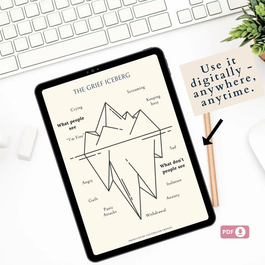 Grief and Loss Workbook Journal – 58 Printable Pages of Reflection, Healing Activities & Emotional Insight