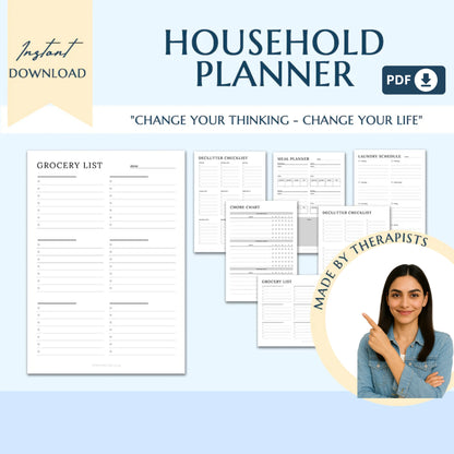 Ultimate ADHD Planner Bundle – Comprehensive ADHD Journal for Productivity, Life Management, and Self-Care