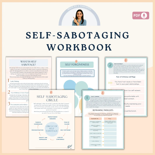 Inner Child Wounds Workbook Bundle – Printable Healing Worksheets for Reparenting, Attachment Repair & Emotional Recovery