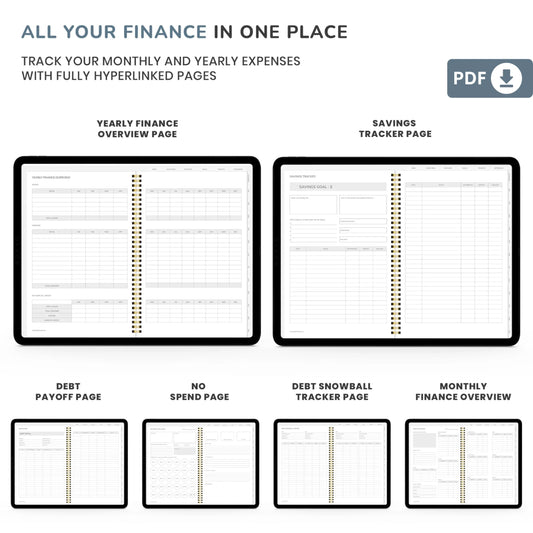 Modern Neutral Minimal Digital Planner – Stay Organized and Productive 📱✨