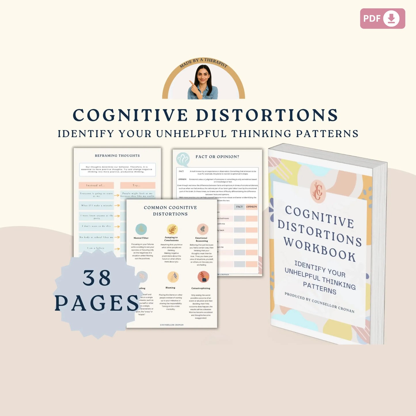 Solution-Focused Therapy Mega Bundle – Printable SFBT Worksheets, Tools & Positive Quotes