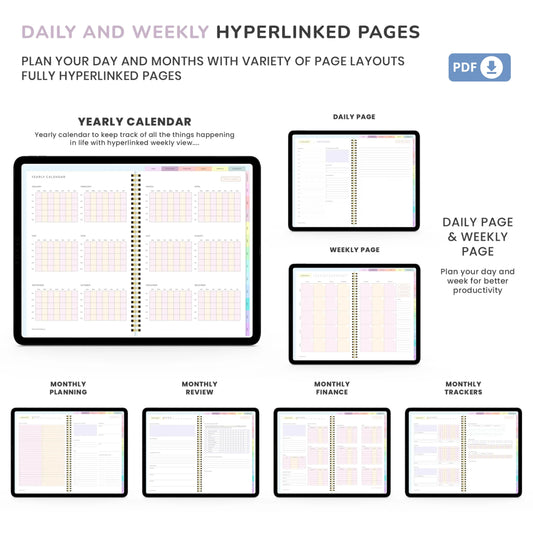 ADHD Digital Planner – Science-Based Organization for Neurodivergent Minds 🌈✨