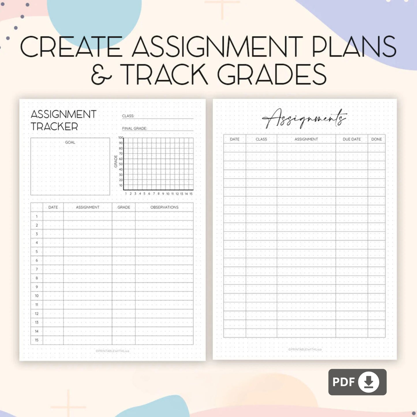 Bullet Journal Student Planner Printable – Stay Organized and Productive 📚✨