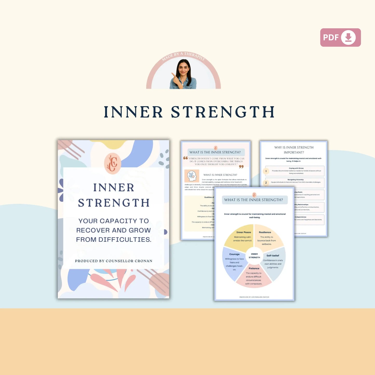 Grief and Loss Resource Bundle – Printable Healing Worksheets, Mindfulness Tools & Emotional Support Activities