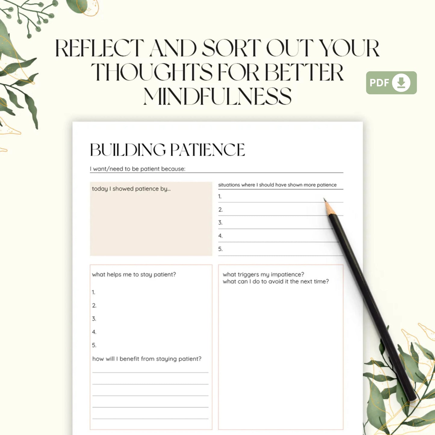 Mental Health Journal Bundle – Anxiety, Self-Care, and Therapy Tools 🌟✨