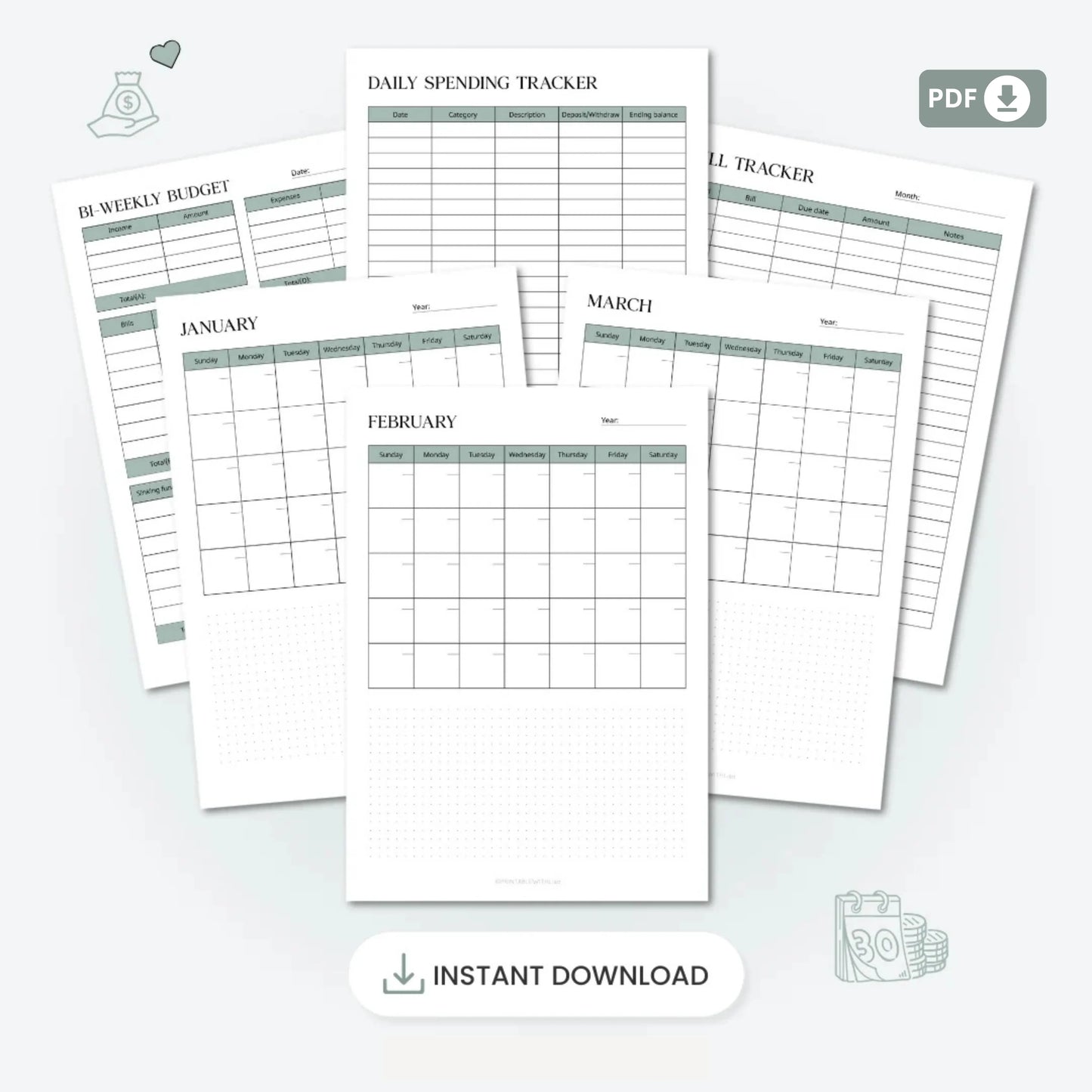 Budget Planner Printable – Take Control of Your Finances 💰✨