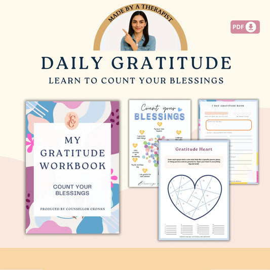 Self-Love Therapy Bundle – 8 Printable Healing Workbooks for Confidence, Inner Peace & Emotional Growth