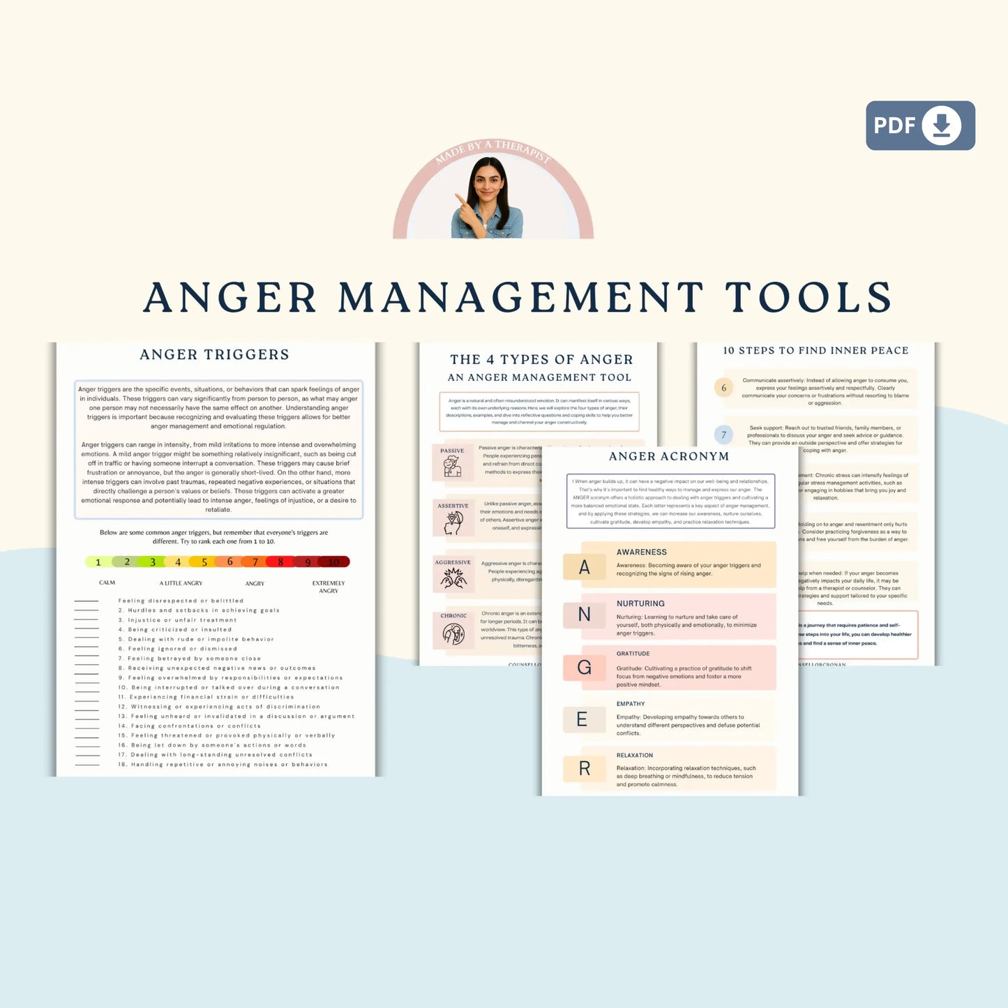 Emotional Regulation Mega Bundle – Printable Self-Regulation Tools, Somatic Therapy & Mindfulness Resources