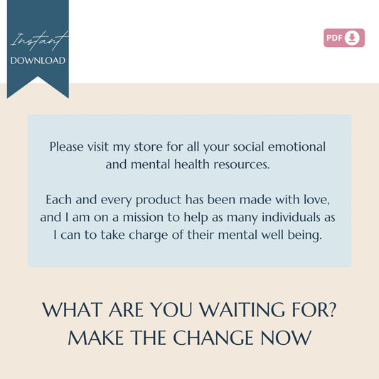 Healthy Relationships Workbook – 62 Printable Pages for Teens on Boundaries, Respect & Mental Wellness