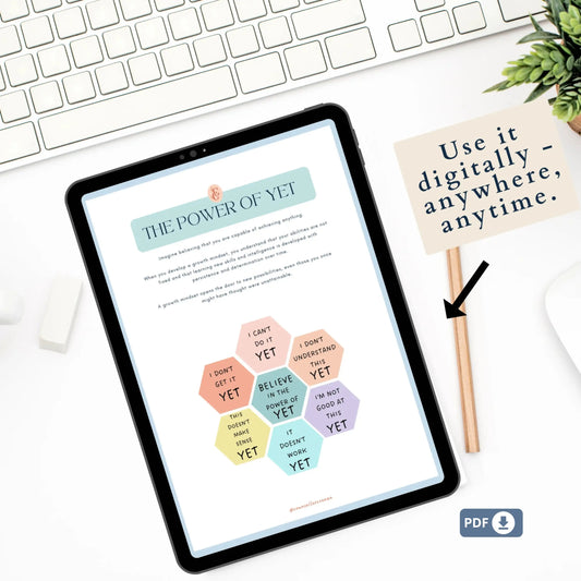 Self-Compassion Journal – 25 Printable Worksheets for Emotional Healing, Mindful Reflection & Self-Kindness