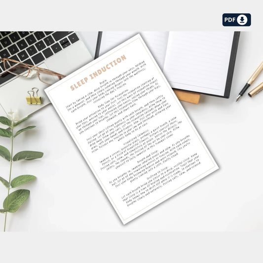 Guided Mindfulness Scripts – 20 Printable Meditation Guides for Calm, Sleep, Compassion & Emotional Balance