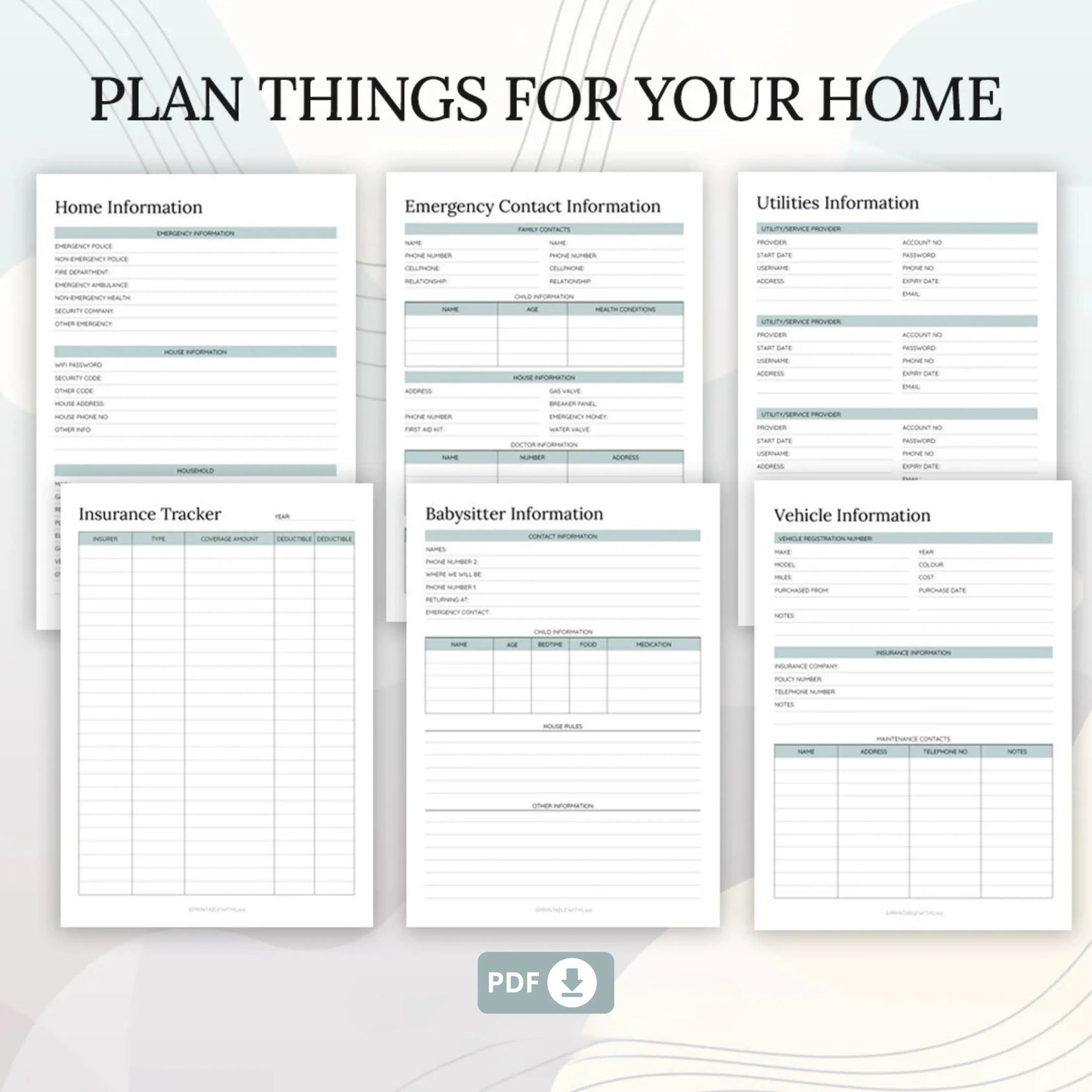 Household Binder Printable – The Ultimate Home Management Planner 🏠✨